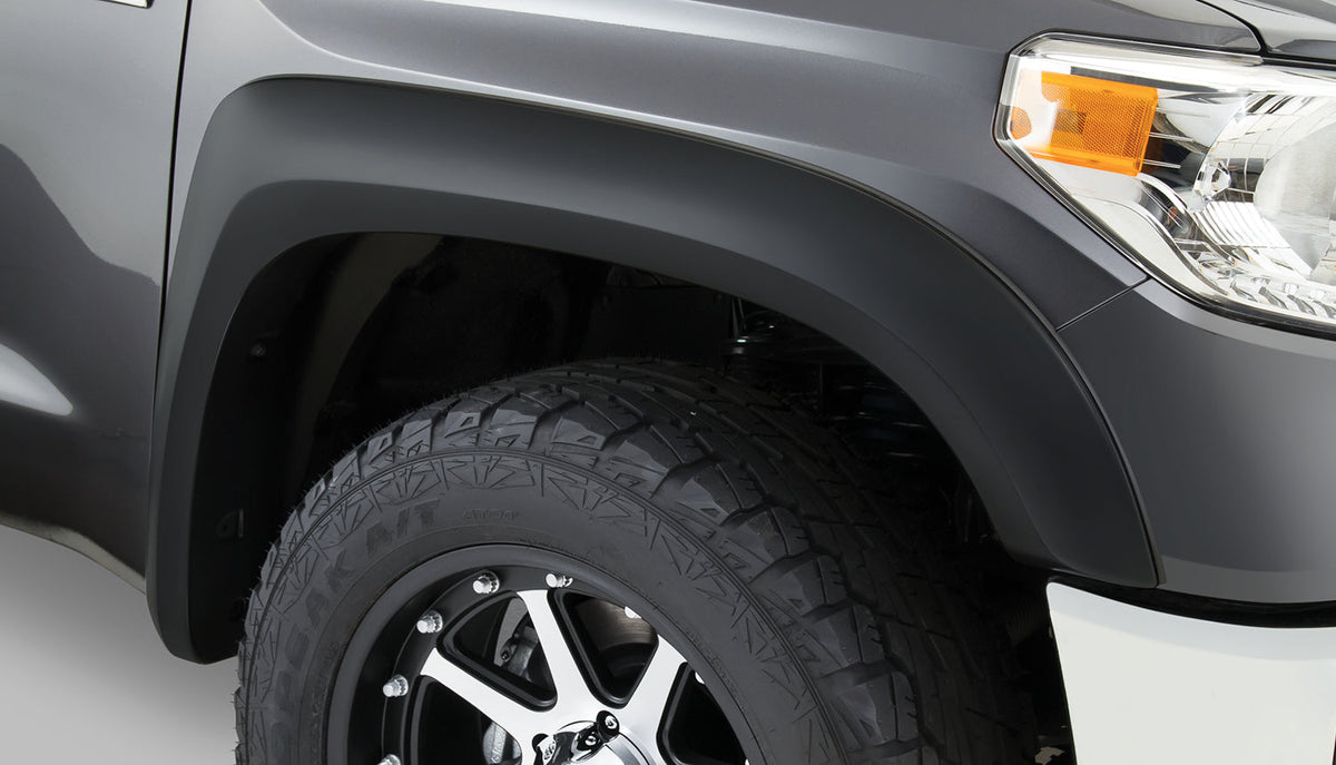 Bushwacker FF EXTEND-A-FENDER STYLE 2PC 2014-2018 TOYOTA TUNDRA FACTORY MUDFLAPS MUST BE REMOVED BLACK