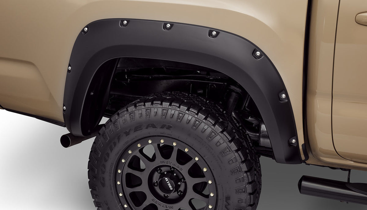 Bushwacker FENDER FLARES POCKET STYLE 2PC 2016-2018 TOYOTA TACOMA 60.5/73.7in BED BLACK