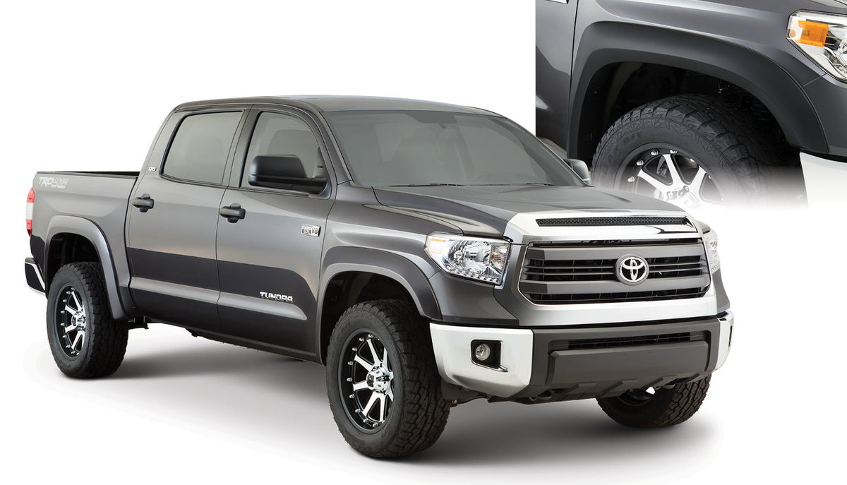 Bushwacker FF EXTEND-A-FENDER STYLE 4PC 2014-2018 TOYOTA TUNDRA 66.7/78.7/97.6in BED MUST REMOVE FACTORY MUDFLAPS BLACK
