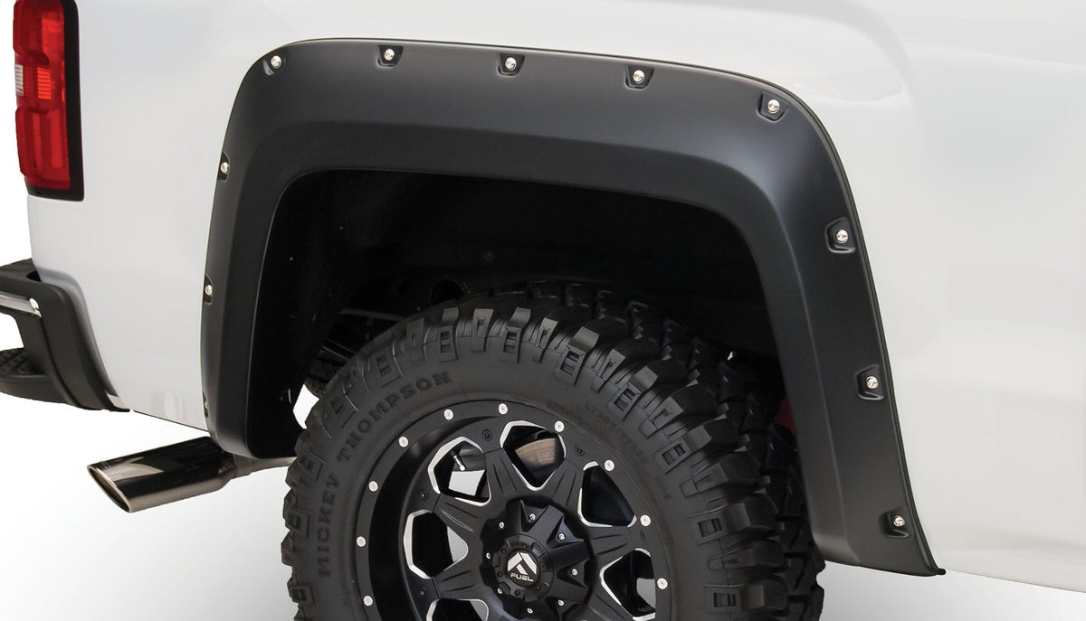 Bushwacker FENDER FLARES POCKET STYLE 2PC 2014-2018 GMC SIERRA 1500/2500/3500 69.3/78.8/97.8in BED BLACK