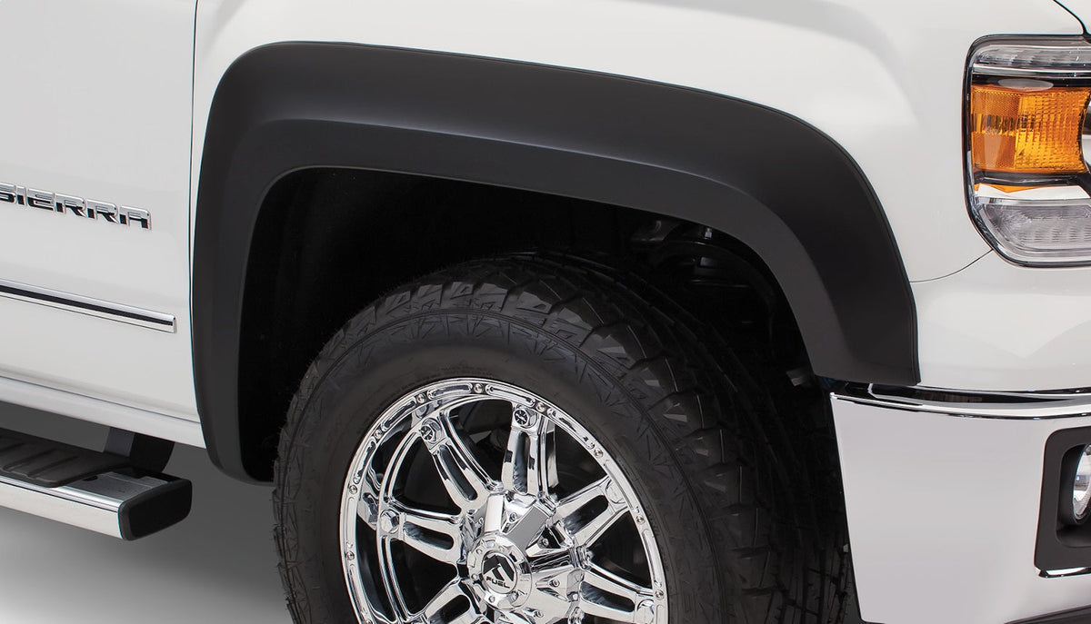 Bushwacker FF EXTEND-A-FENDER STYLE 4PC 2016-2018 GMC SIERRA 1500 FACTORY MUDFLAPS MUST BE REMOVED BLACK