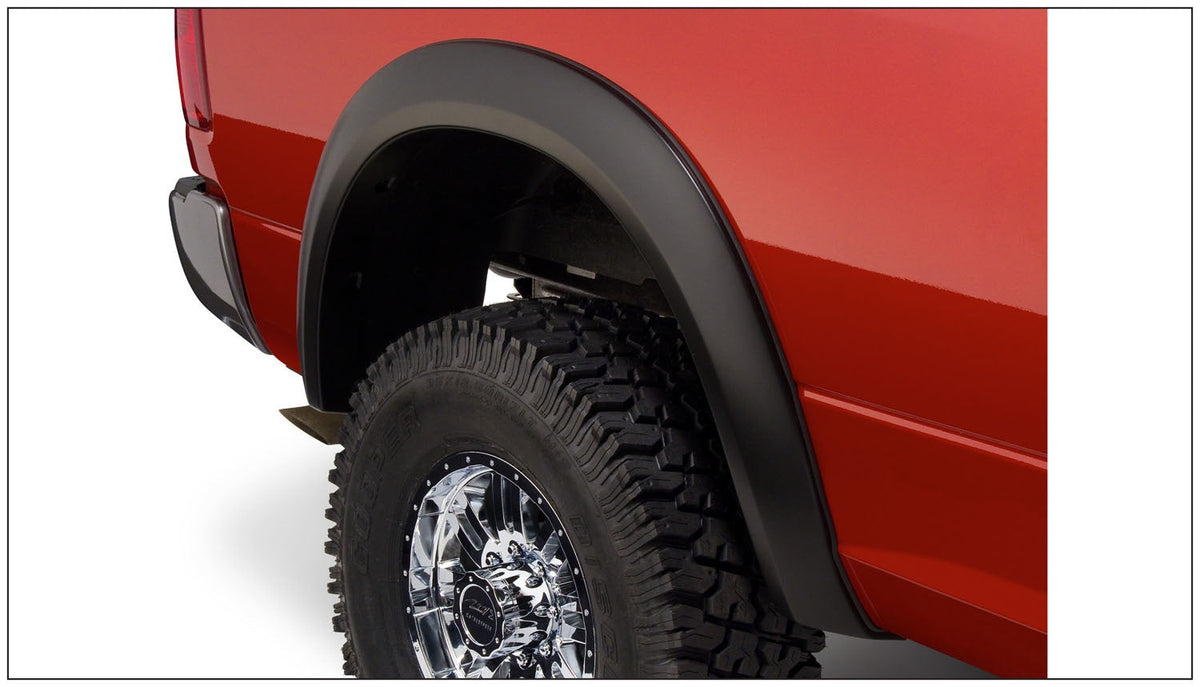 Bushwacker FF EXTEND-A-FENDER STYLE 2PC 2009-2018 DODGE RAM 1500 2010-2018 DODGE RAM 1500/2500/3500 67.4/76.3/96.3IN BED EXCLUDES R/T AND REBEL MODEL BLACK