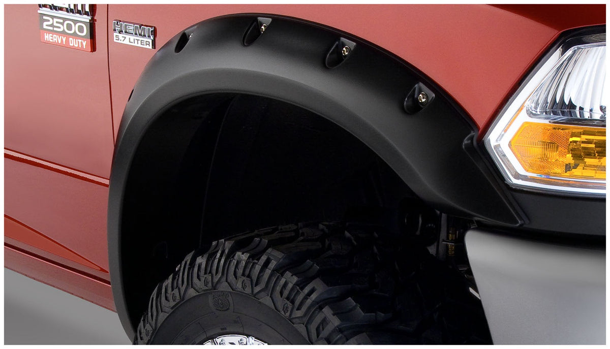 Bushwacker FENDER FLARES POCKET STYLE 2PC 2010-2018 DODGE RAM 2500/3500 BLACK