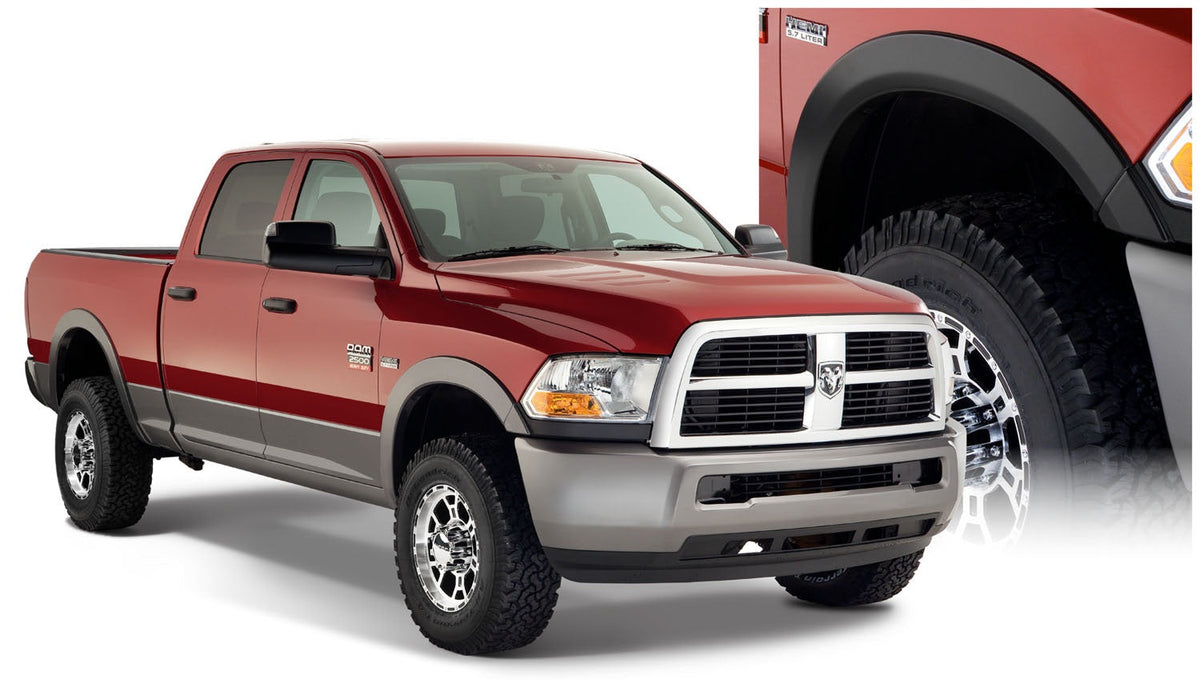 Bushwacker FENDER FLARES OE STYLE 4PC 2010-2018 DODGE RAM 2500/3500 76.3/98.3in BED DUALLY MODEL COMPATIBLE BLACK