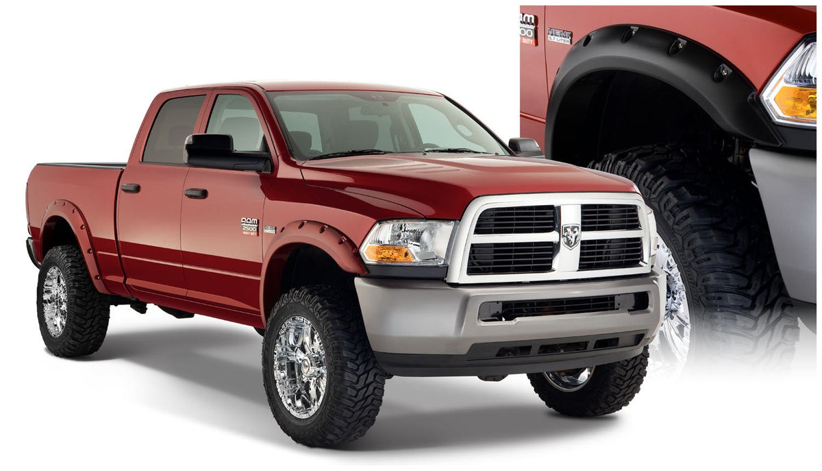 Bushwacker FENDER FLARES POCKET STYLE 4PC 2010-2018 DODGE RAM 2500/3500 76.3/98.3IN BED BLACK