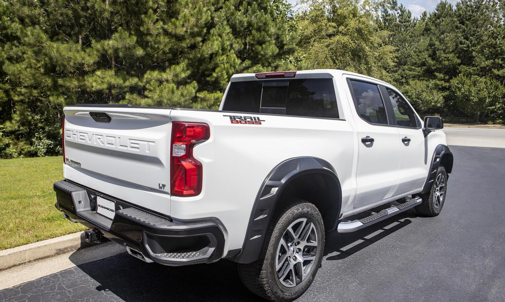 Bushwacker FF DRT STYLE 4PC 2019-2021 CHEVROLET SILVERADO 1500 BLACK SMOOTH EXTENDED