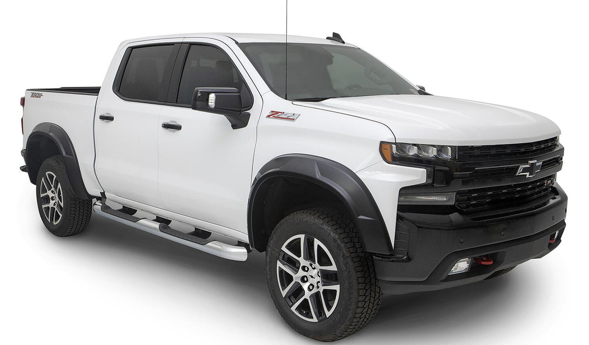 Bushwacker FF DRT STYLE 4PC 2019-2021 CHEVROLET SILVERADO 1500 BLACK SMOOTH EXTENDED