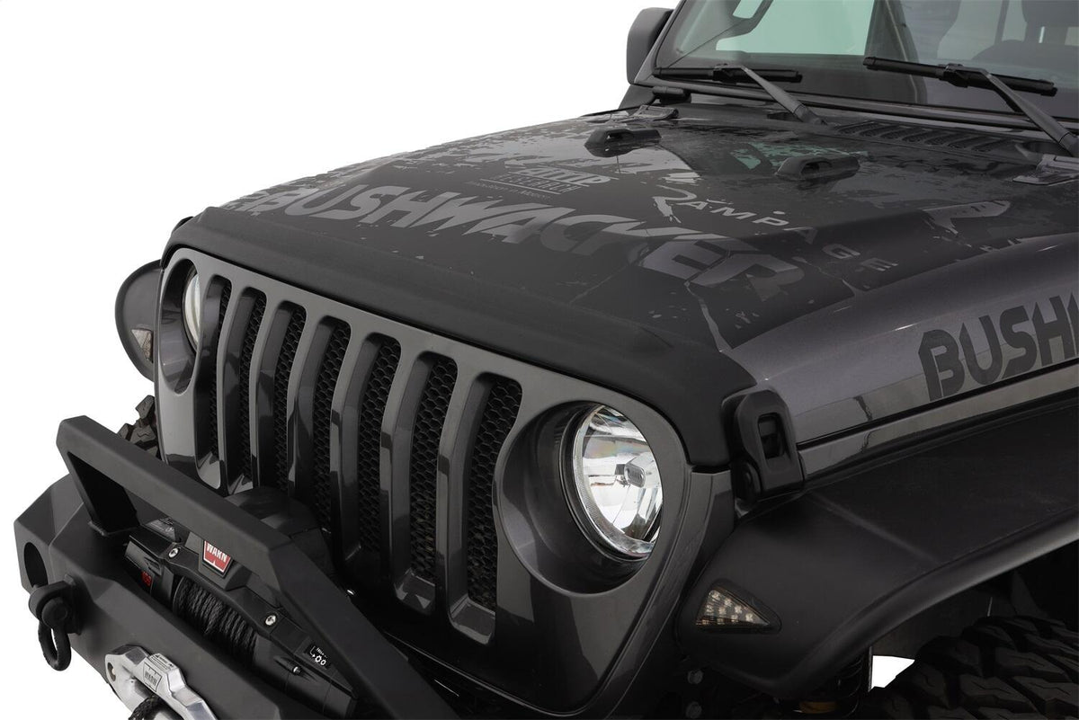 Bushwacker JEEP TRAIL ARMOR HOOD GUARD 2018-2021 JEEP WRANGLER(JL) RUBICON 2-DOOR BLACK TEXTURED