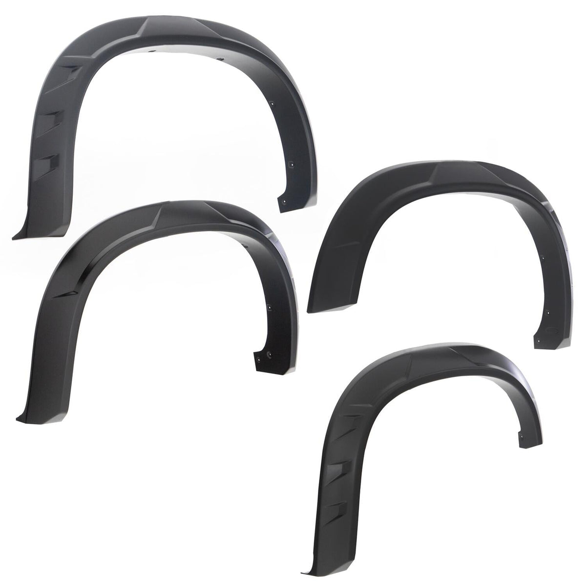 Bushwacker FF DRT STYLE 4PC 2019-2021 CHEVROLET SILVERADO 1500 BLACK SMOOTH EXTENDED