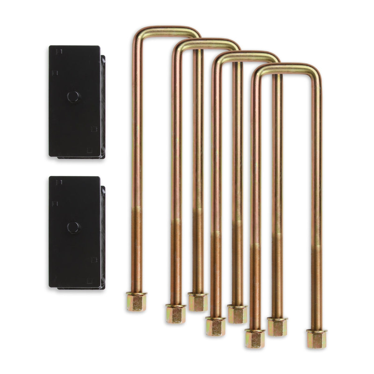 Cognito 4.0 Inch Block 17.5 Inch U Bolt Kit Fab Tapered 11-19 Silverado Sierra 3500HD