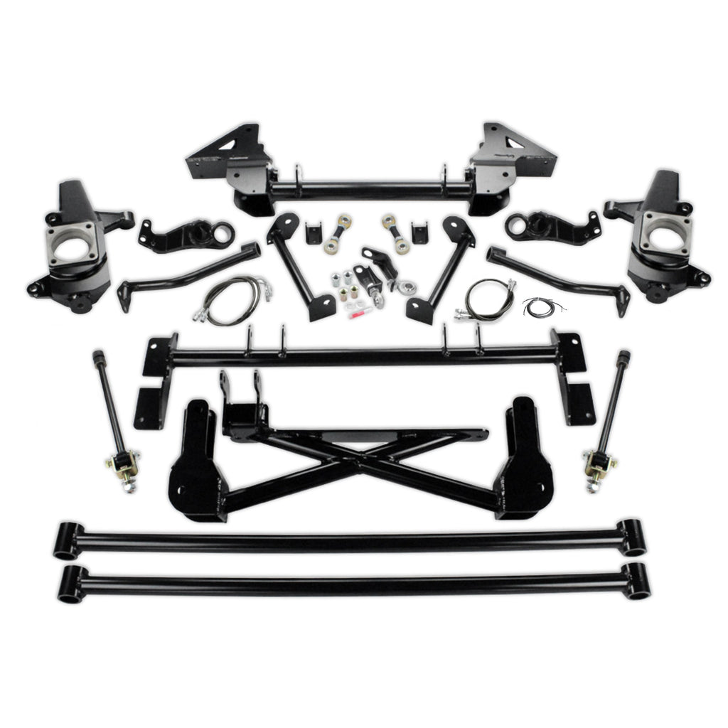 Cognito 7-9 Inch Non-Torsion Bar Drop Front Suspension Lift Kit For 11-19 Silverado Sierra 2500HD 3500HD 4WD Stabilitrak
