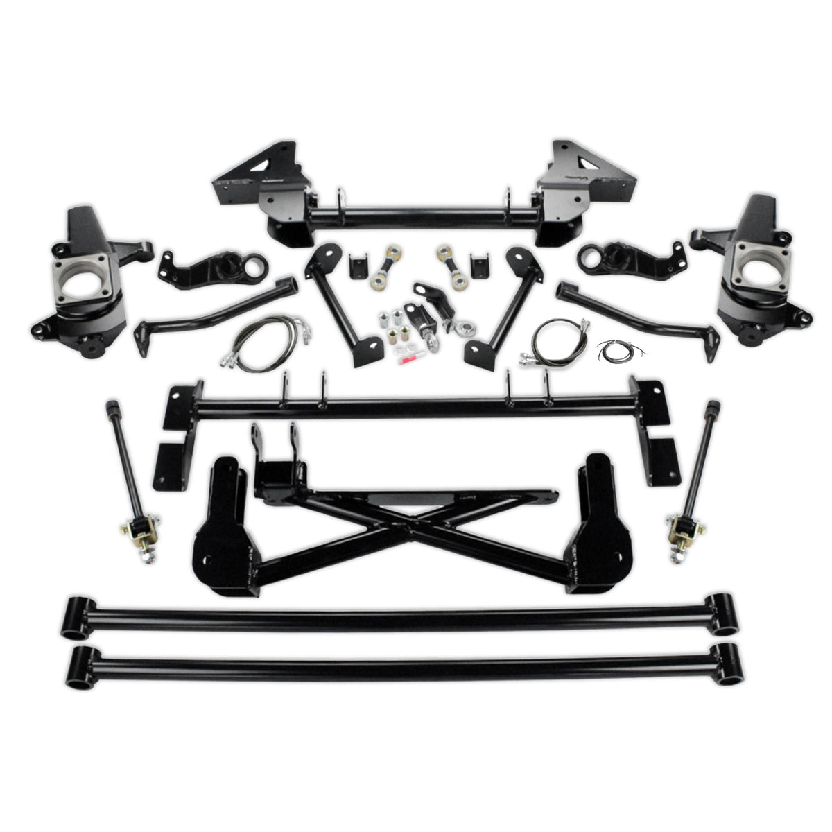 Cognito 7-9 Inch Non-Torsion Bar Drop Front Suspension Lift Kit For 11-19 Silverado Sierra 2500HD 3500HD 4WD Stabilitrak