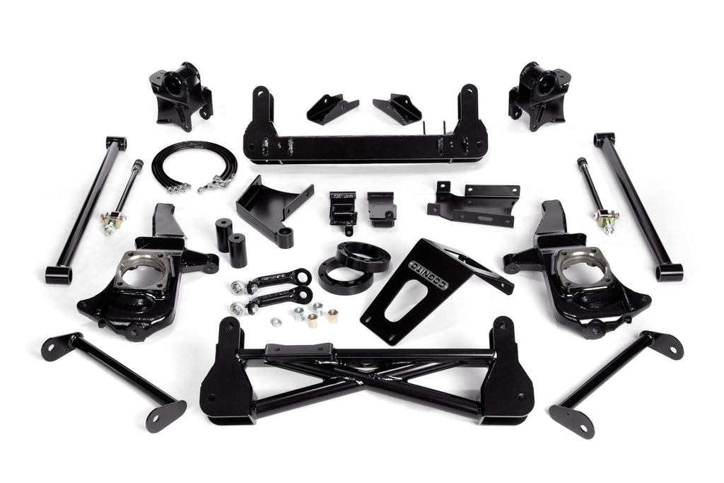 Cognito 7-9 Inch Non-Torsion Bar Drop Front Suspension Lift Kit For 11-19 Silverado Sierra 2500HD 3500HD 4WD Non-Stabilitrak