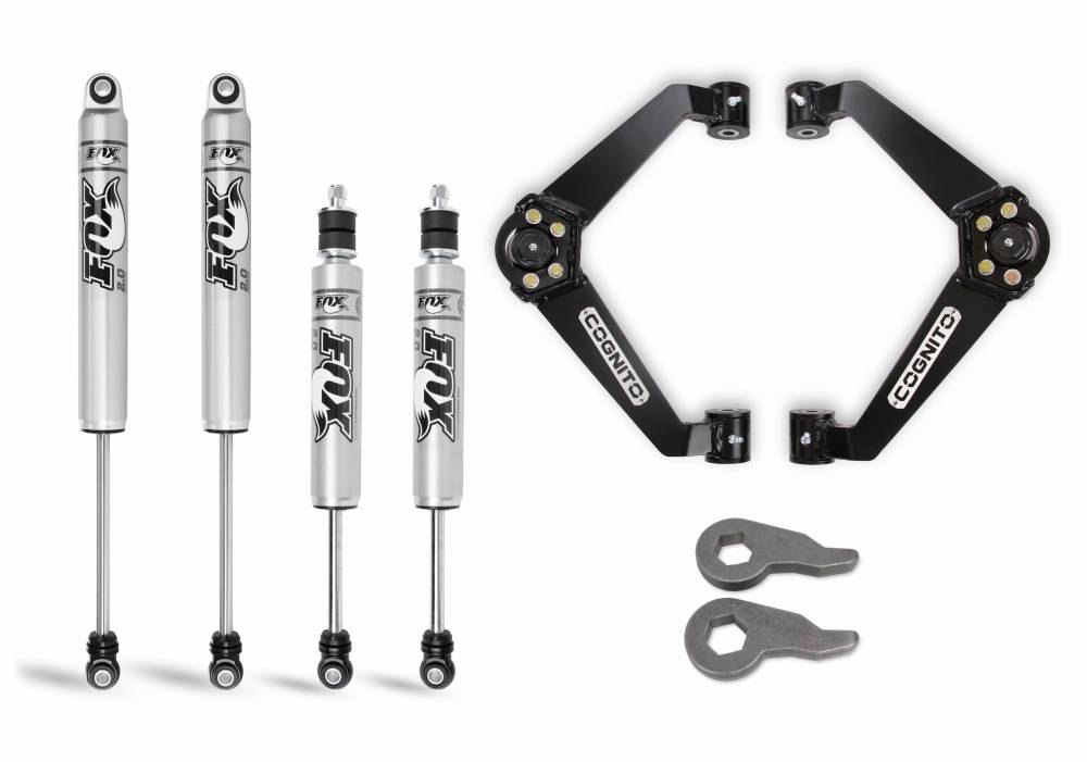 Cognito 3-Inch Performance Leveling Kit With Fox PS 2.0 IFP Shocks for 01-10 Silverado Sierra 2500-3500 2WD 4WD