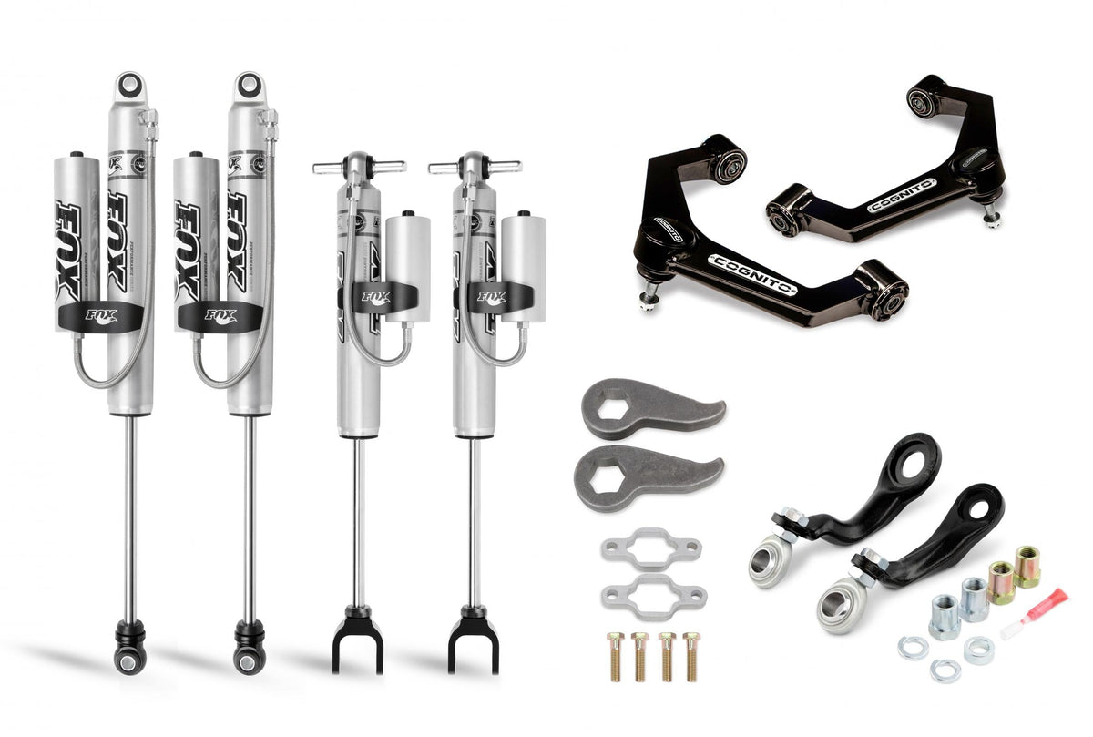 Cognito 3-Inch Premier Leveling Kit with Fox PSRR 2.0 Shocks for 11-19 Silverado Sierra 2500 3500 2WD 4WD