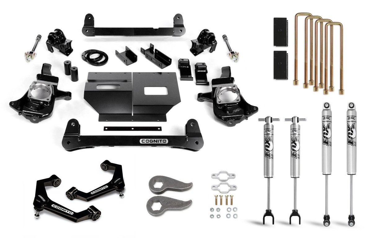 Cognito 6-Inch Standard Lift Kit with Fox PS 2.0 IFP Shocks for 11-19 Silverado Sierra 2500 3500 2WD 4WD