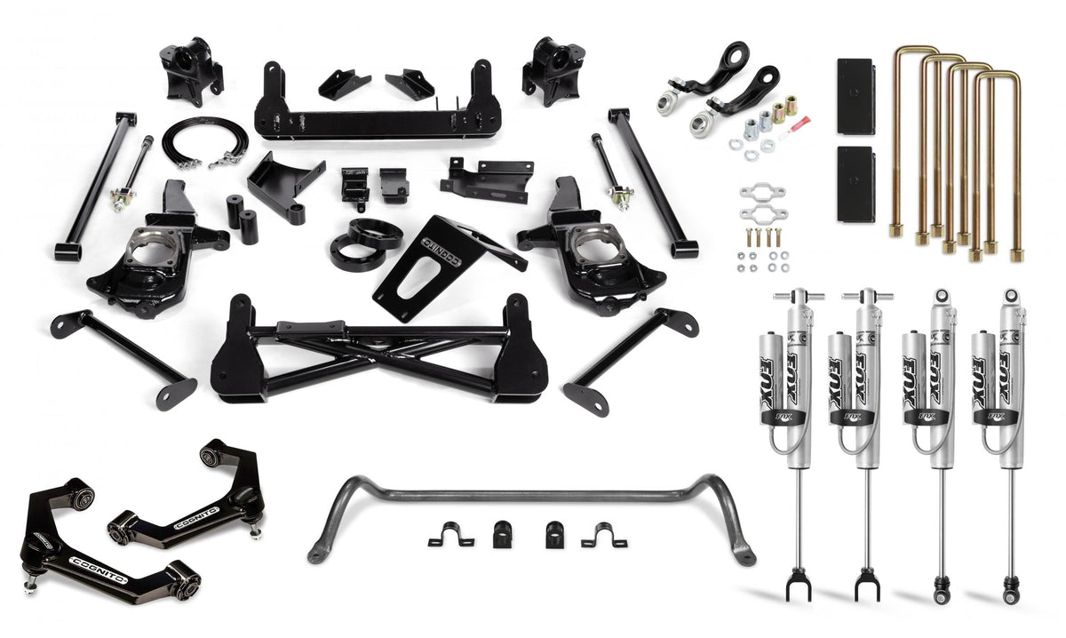 Cognito 7-Inch Performance Lift Kit with Fox PSRR 2.0 Shocks for 11-19 Silverado Sierra 2500 3500 2WD 4WD