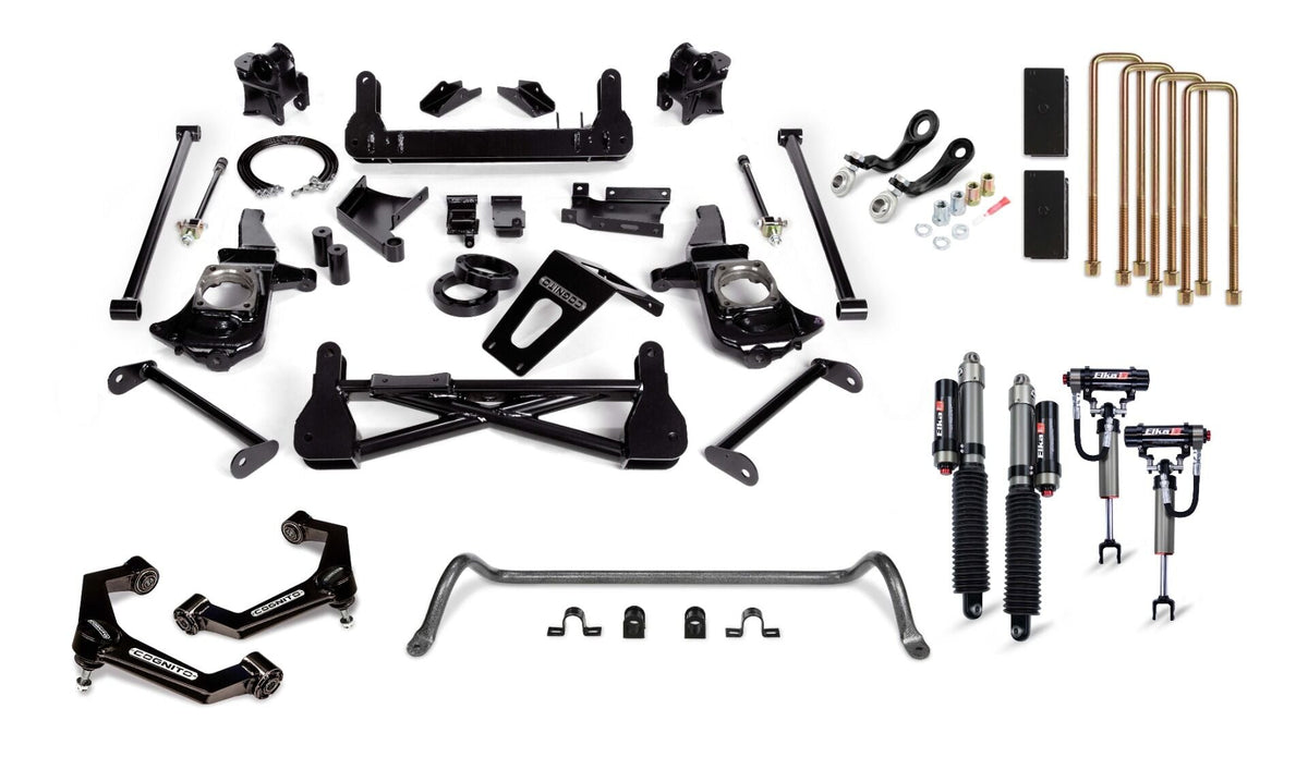 Cognito Motorsports 7-Inch Premier Lift Kit with Elka 2.5 Shocks for 11-19 Silverado/Sierra 2500/3500 2WD/4WD Cognito Motorsports Truck