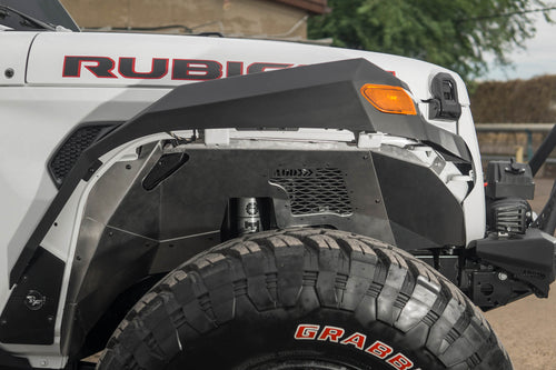 Addictive Desert Design Jeep Wrangler JL Rock Fighter Front Inner Liners in RAW - No Color (2018)