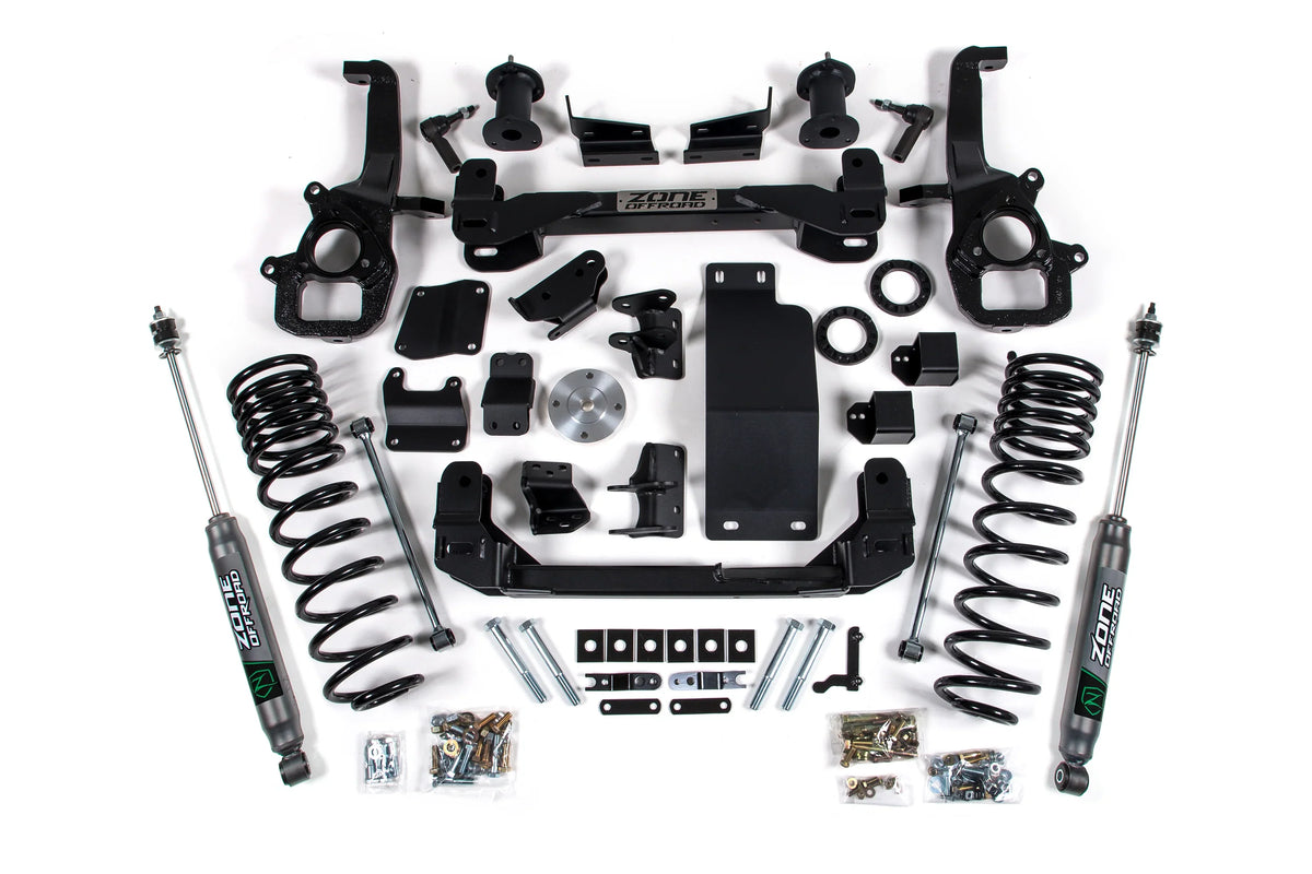 Zone Offroad 2020-2022 Ram 1500 4wd 6 Front 5 Rear Suspension Lift System