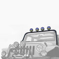 Body Armor 2007-2018 JEEP WRANGLER JK WINDSHIELD LIGHT BAR