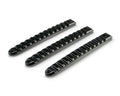 DV8 Offroad 2007-18 Jeep JK Black Rail Style Door Handle Inserts set of 3