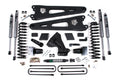 Zone Offroad 2023-2024 Ford F250/F350 4wd 5 Radius Arm Suspension Lift Kit 3 Rear Block Diesel 2 Leaf Main - Fox Adventure Series Shocks