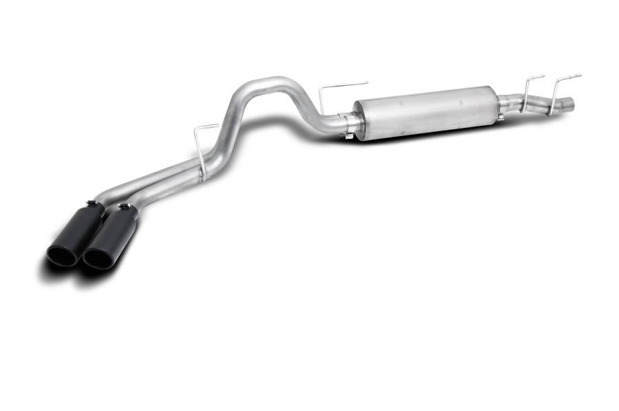 Gibson Black Elite cat-back exhaust for Ford F-150 5.0L, black tips