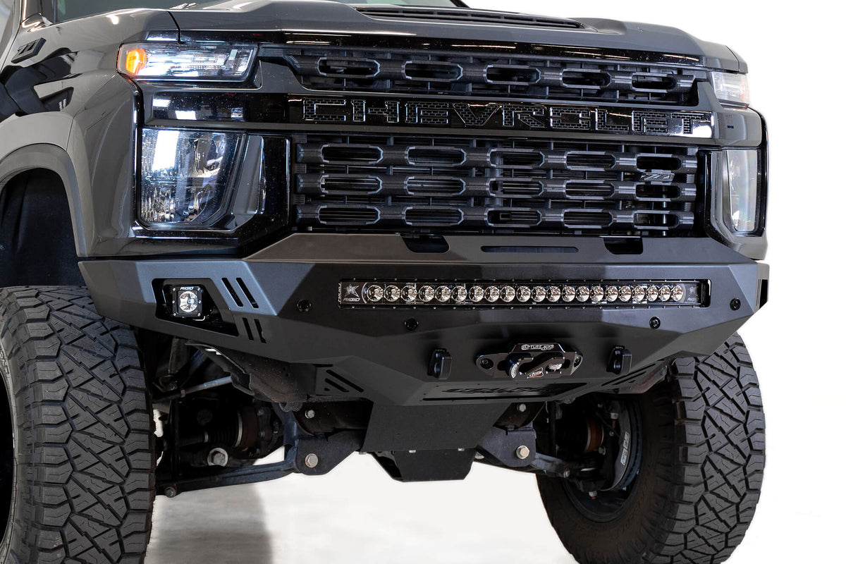 Addictive Desert Designs 2020-2023 Chevrolet Silverado 2500 3500 Addictive Desert Designs Stealth Fighter Front Bumper