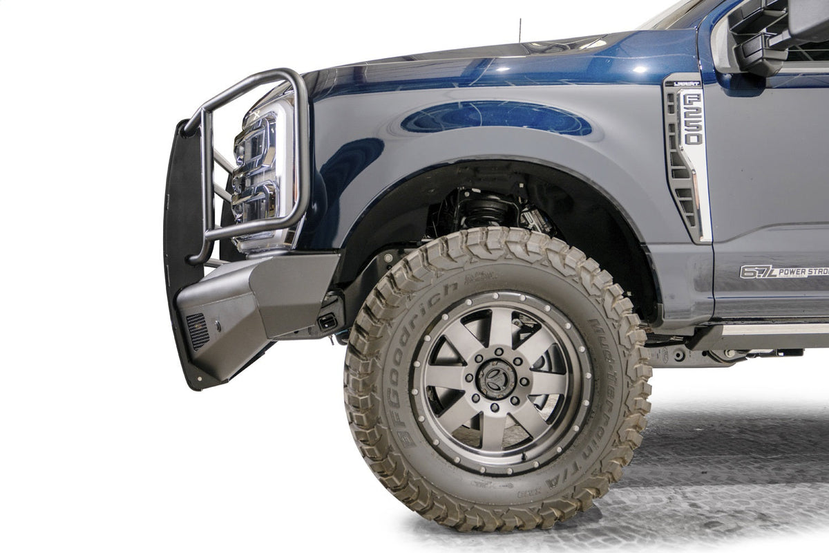 Fab Fours 2023 2026 Ford Super Duty F250-F550 Elite Front Bumper w Full Grill Guard