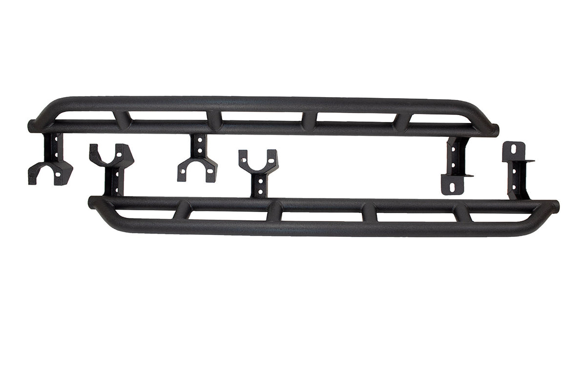 Fishbone FISHBONE JL Rocker Guard with 2 Tubes Steel Textured Black Powder Coat Fits JL 2Door