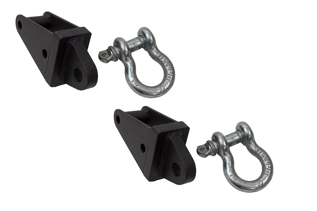 Fishbone FISHBONE Rear Frame D-Ring Mount - 2007-2018 JK - Steel - Black