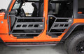 Fishbone FISHBONE Jeep Wrangler JK Steel Half Tube Door Steel Textured Black Powder Coat Fits 07-17 JK 4-Door