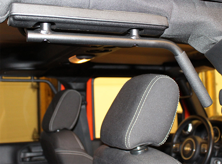 Fishbone Offroad Jeep JK Grab Handles Front and Rear 07-18 Wrangler JK 4 Door Steel Black Textured Powdercoat Fishbone Offroad