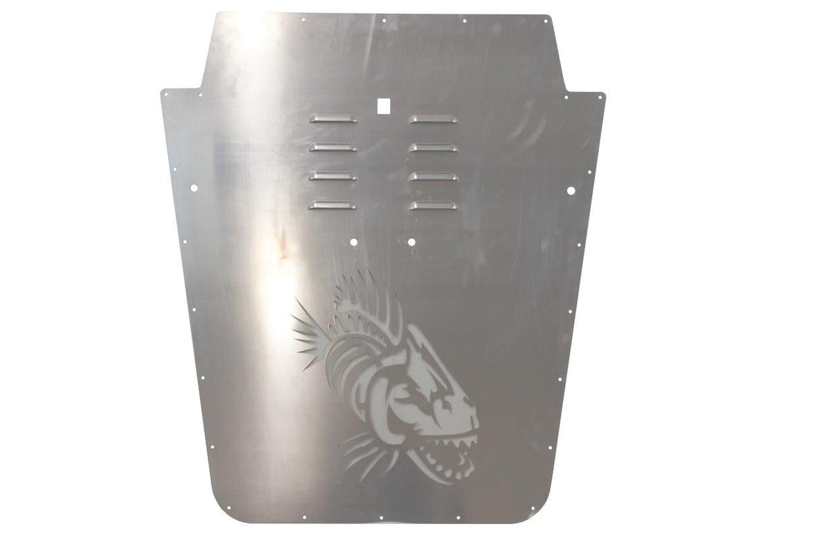 Fishbone FISHBONE Hood Louver 07-12 JK - Raw - Aluminum