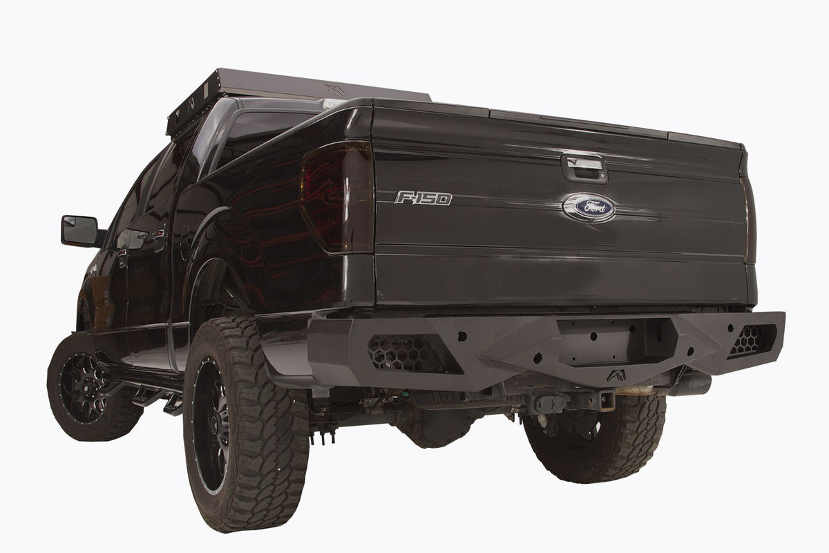 Fab Fours 2009 2014 Ford F150 Raptor Vengeance Sensor Rear Bumper Bare