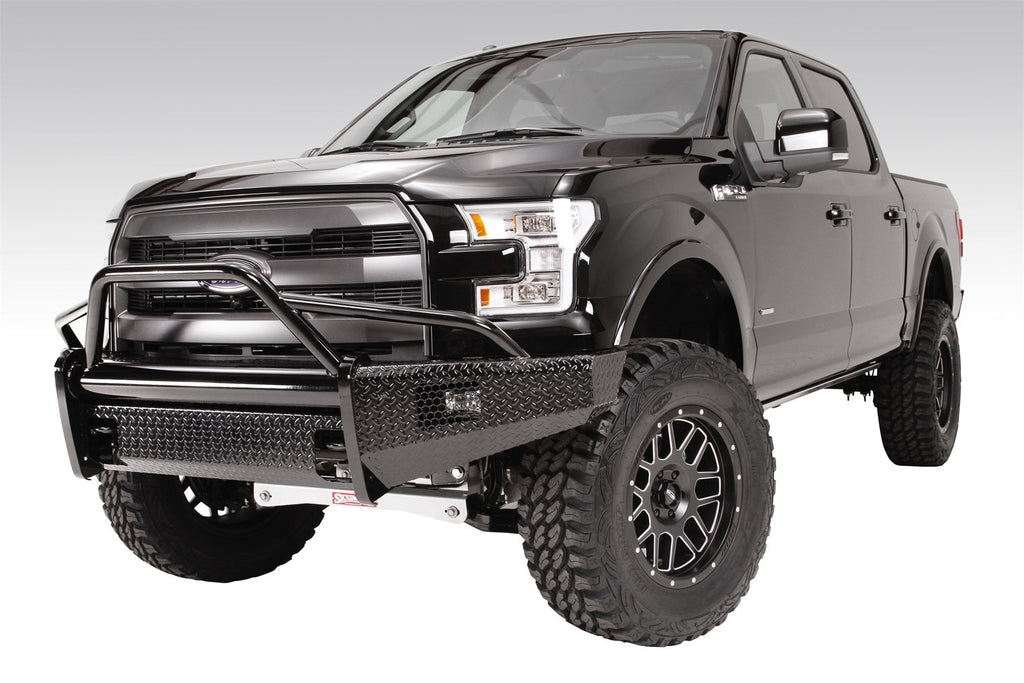 Fab Fours 2009 2014 Ford F150 Black Steel PRE-Runner w Tow Hooks