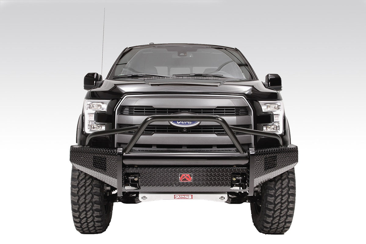 Fab Fours 2009 2014 Ford F150 Black Steel PRE-Runner w Tow Hooks