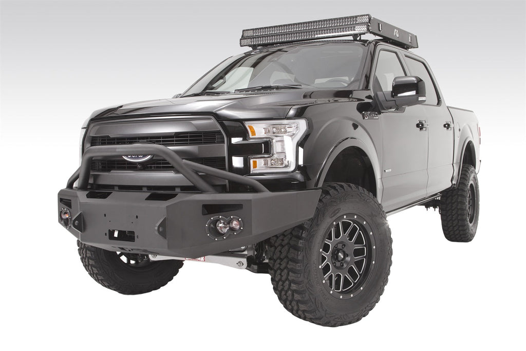 Fab Fours 2015 2017 Ford F150 Winch Bumper w Pre-Runner Guard