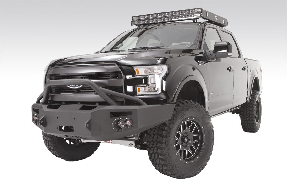 Fab Fours 2015 2017 Ford F150 Winch Bumper w Pre-Runner Guard