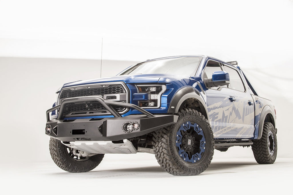 Fab Fours 2017 2020 Ford Raptor Front Bumper w Pre-Runner Guard Bare