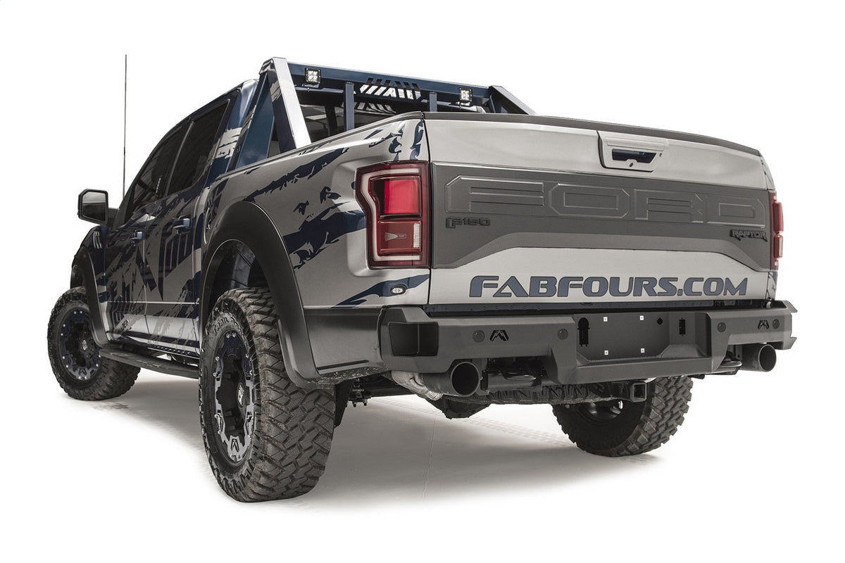 Fab Fours 2017 2020 Ford Raptor Rear Sensor Bumper Bare