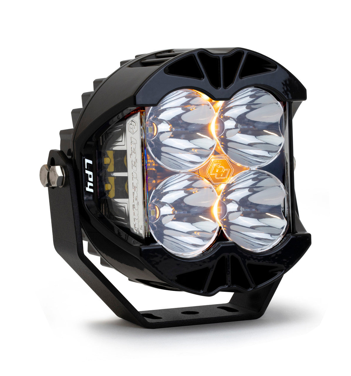 Baja Designs LP4 Pro LED Auxiliary Light Pod, clear lens, amber backlight