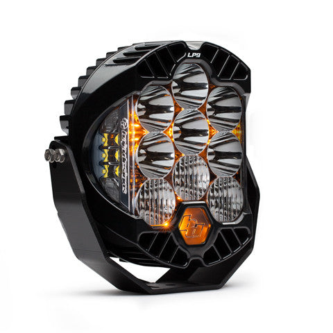 Baja Designs LP9 Pro LED Auxiliary Light Pod, Driving/Combo, clear lens, amber backlight