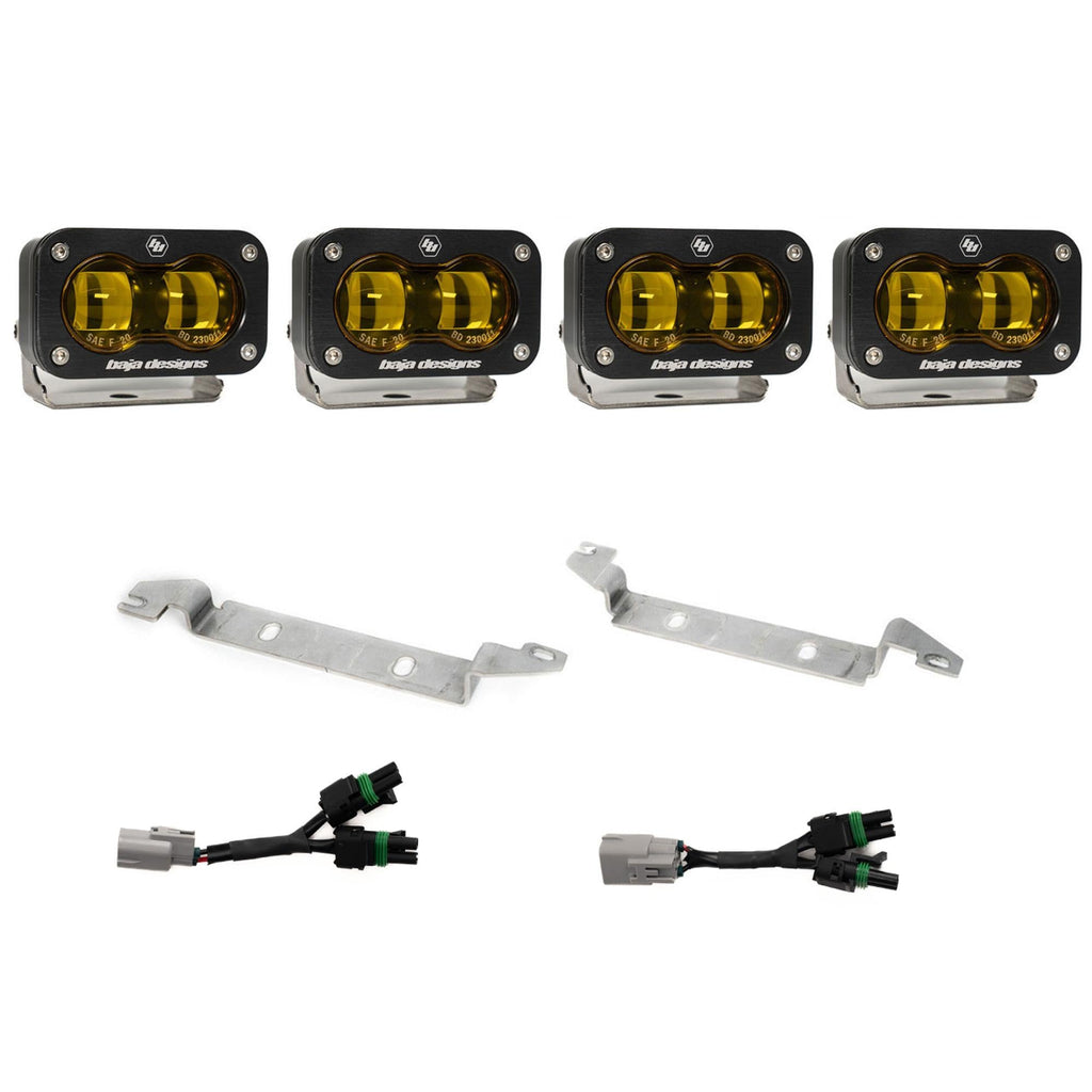 Baja Designs 2024-2026 Toyota Tacoma TRD Pro Trailhunter S2 SAE OEM Fog Light Replacement Kit Amber