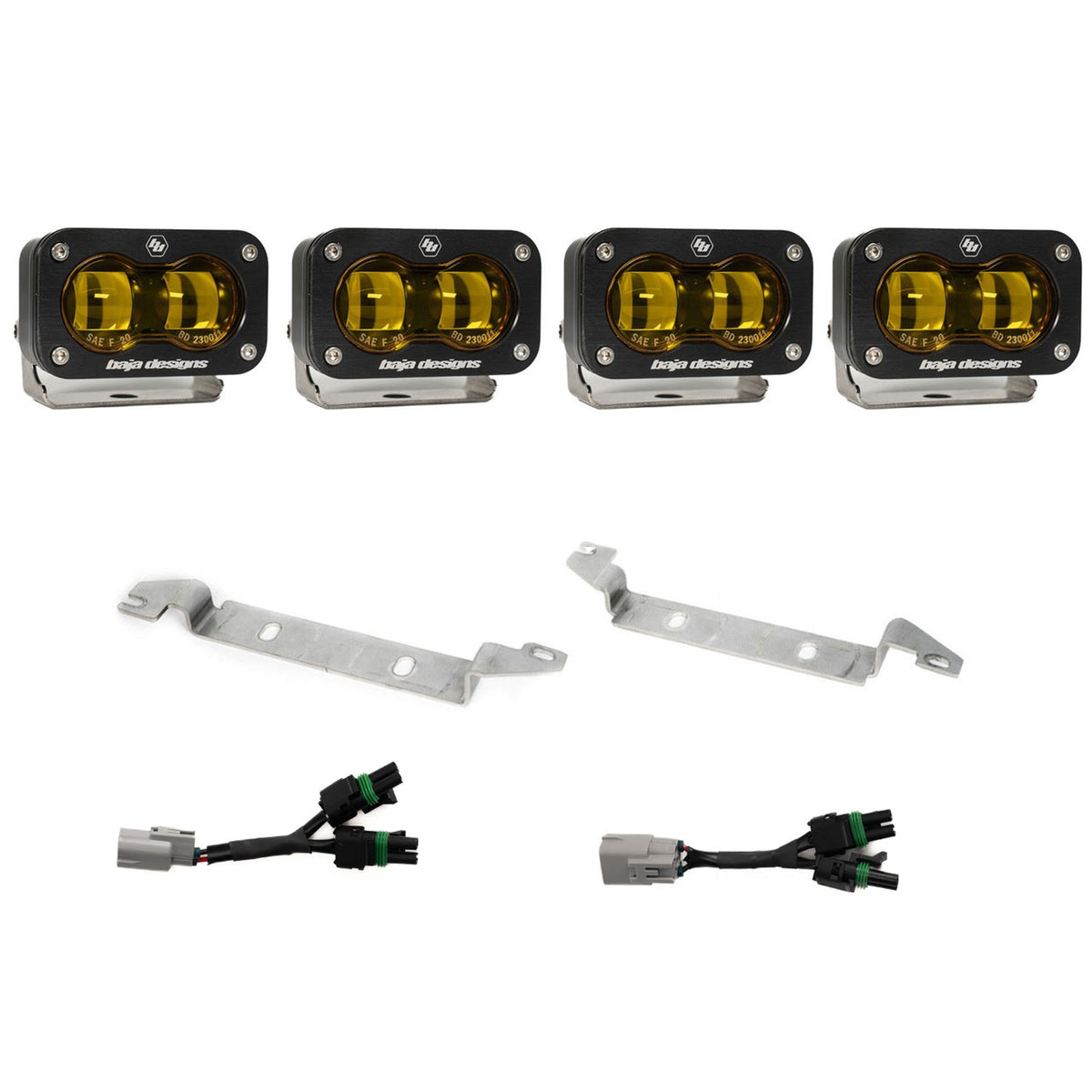 Baja Designs 2024-2026 Toyota Tacoma TRD Pro Trailhunter S2 SAE OEM Fog Light Replacement Kit Amber
