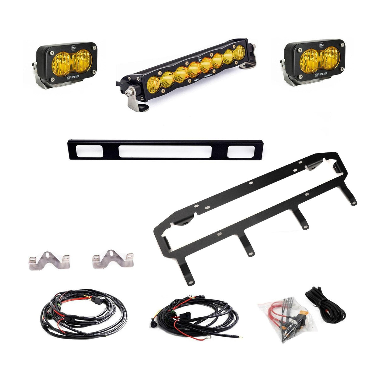 Baja Designs 2025-On Toyota 4Runner TRD Pro Grille Light Replacement Kit Baja Amber