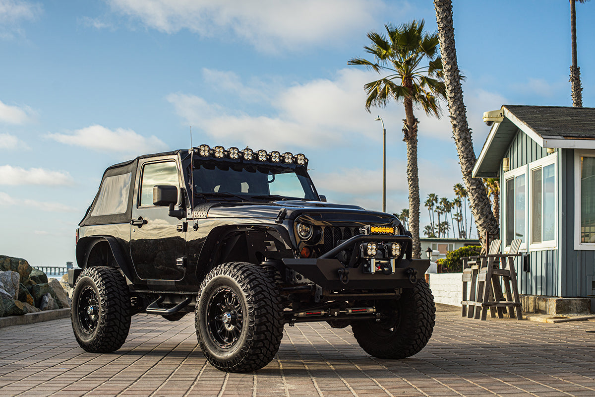 Baja Designs 07 - 18 Jeep JK 8 XL Sport Linkable Roof Bar Kit