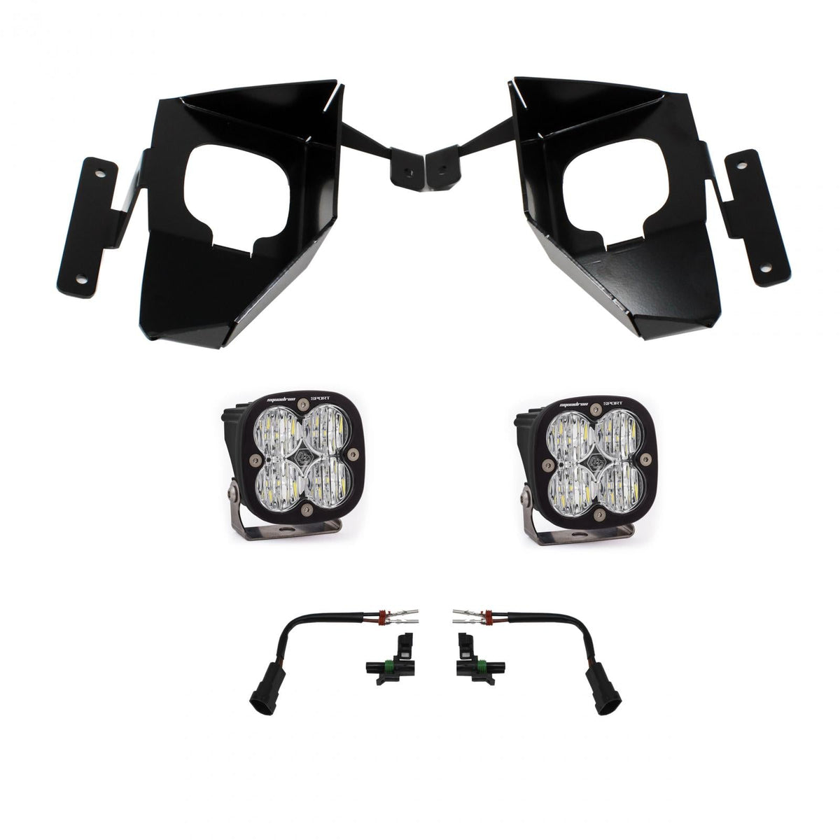 Baja Designs Chevy Silverado (16-18) Fog Pocket Kit Squadron Sport W C