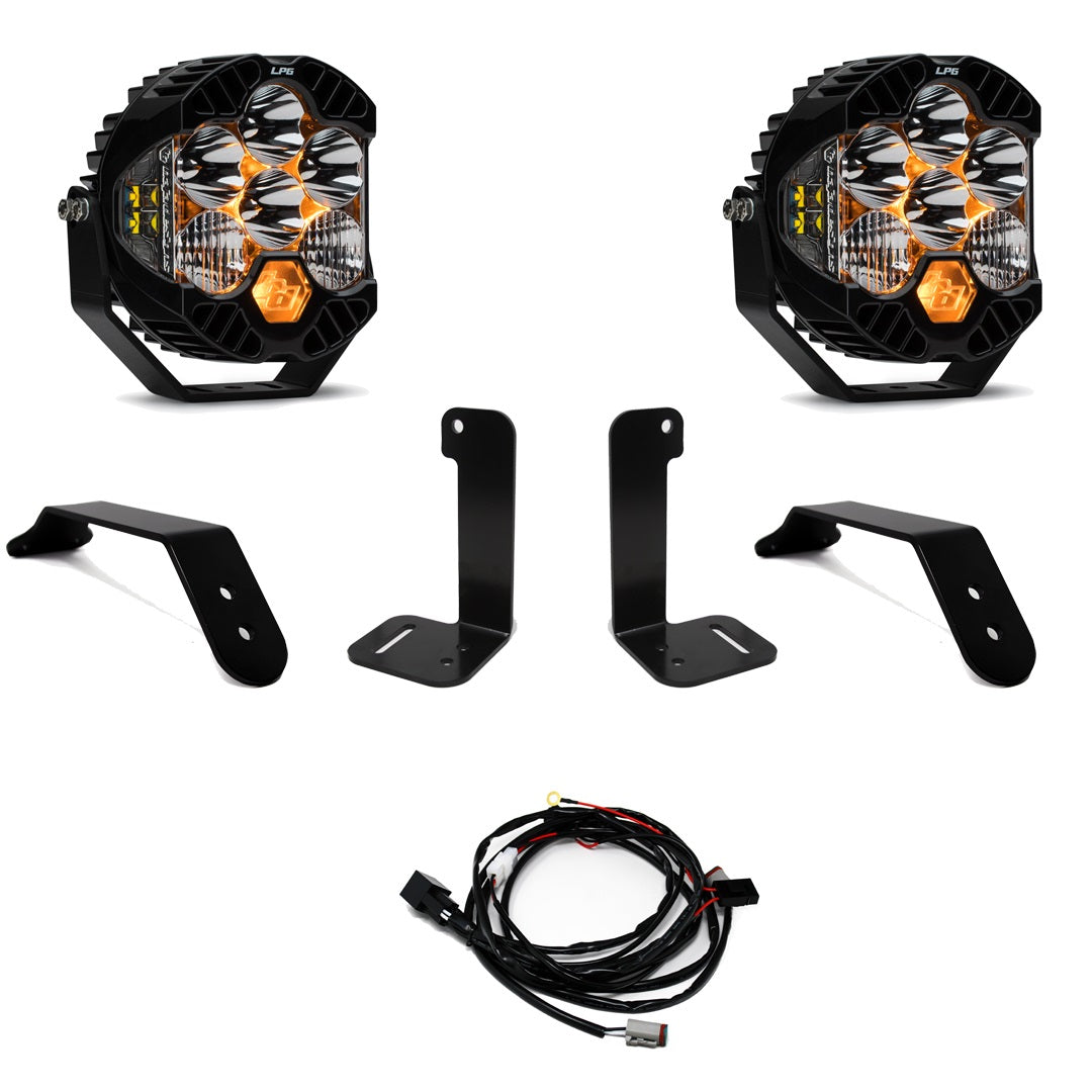 Baja Designs Jeep JL JT (18-26) Dual LP6 Auxiliary Light Kit